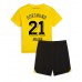Maillot de foot Borussia Dortmund Donyell Malen #21 Domicile vêtements enfant 2023-24 Manches Courtes (+ pantalon court)
